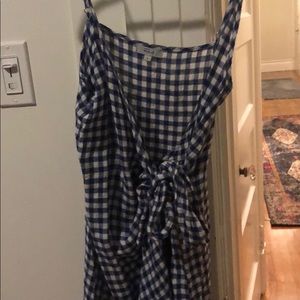 Gingham Rails wrap dress.